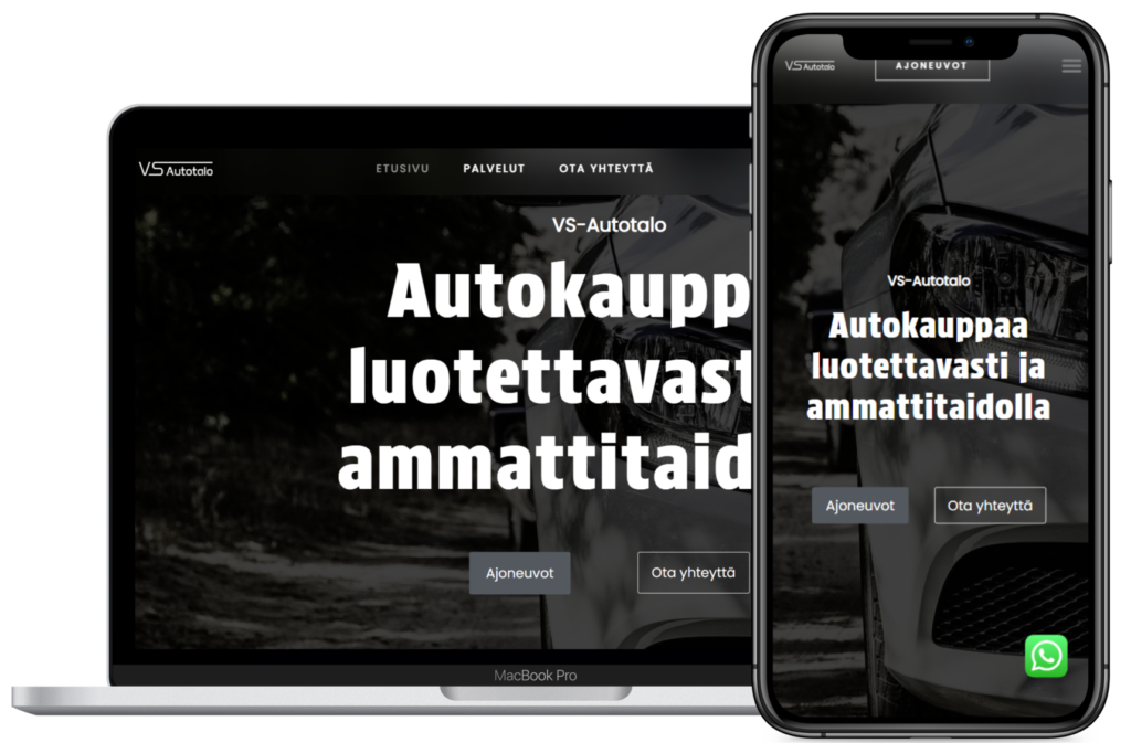 VS-Autotalo verkkosivut