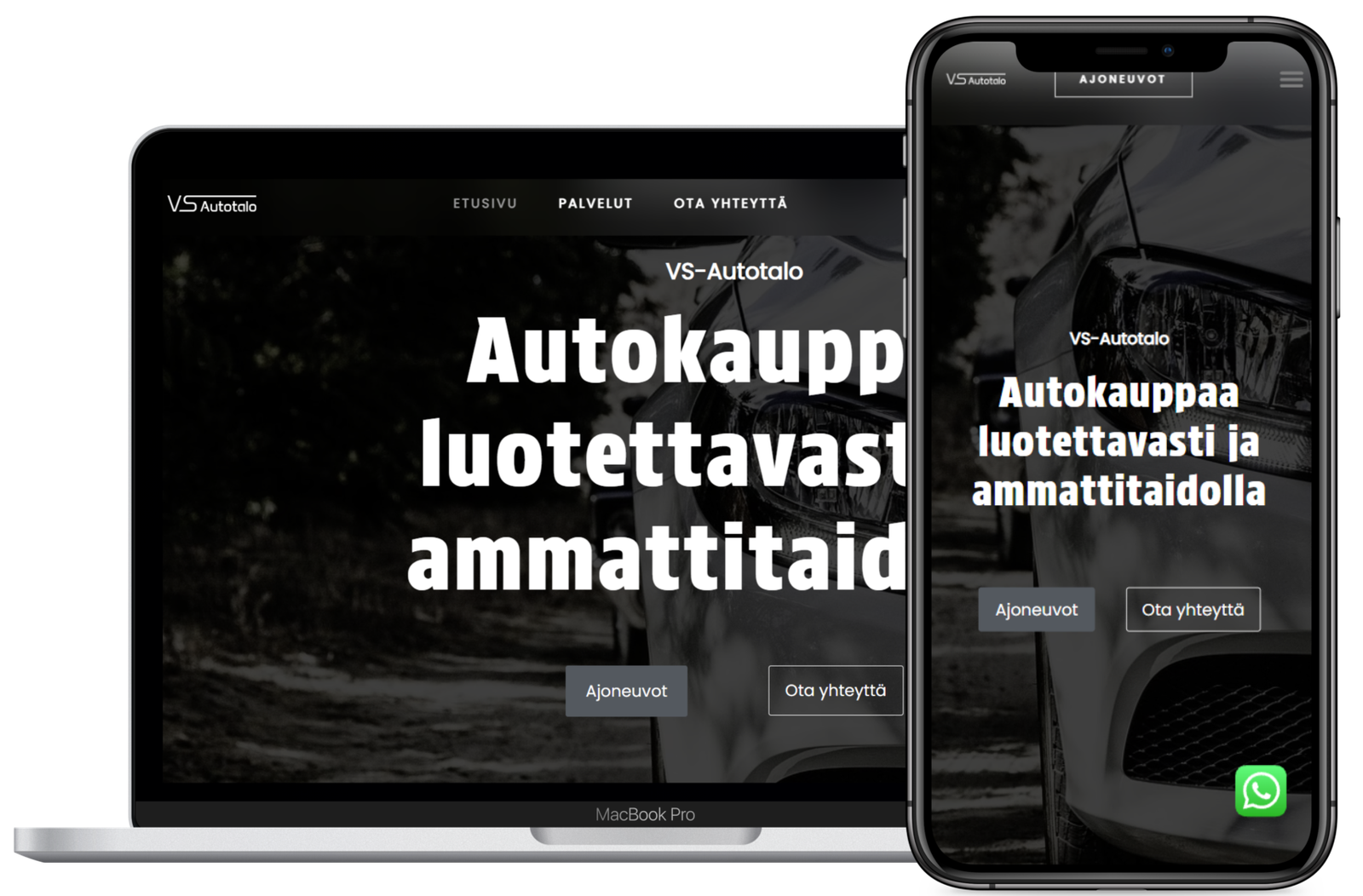 VS-Autotalo verkkosivut